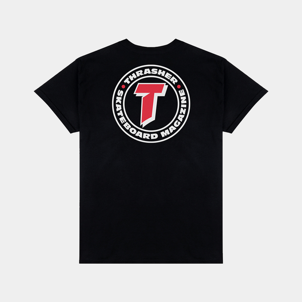THRASHER NUMBER 1 REDUX TEE - BLACK
