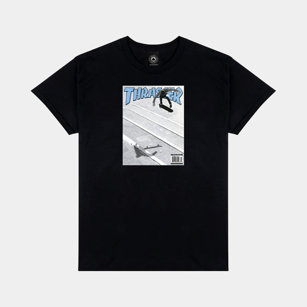 THRASHER REYNOLDS COVER TEE - BLACK