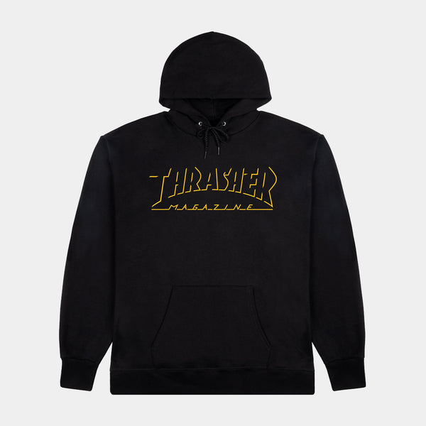 THRASHER SHADOW MAG LOGO HOODIE - BLACK