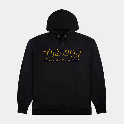 THRASHER SHADOW MAG LOGO HOODIE - BLACK
