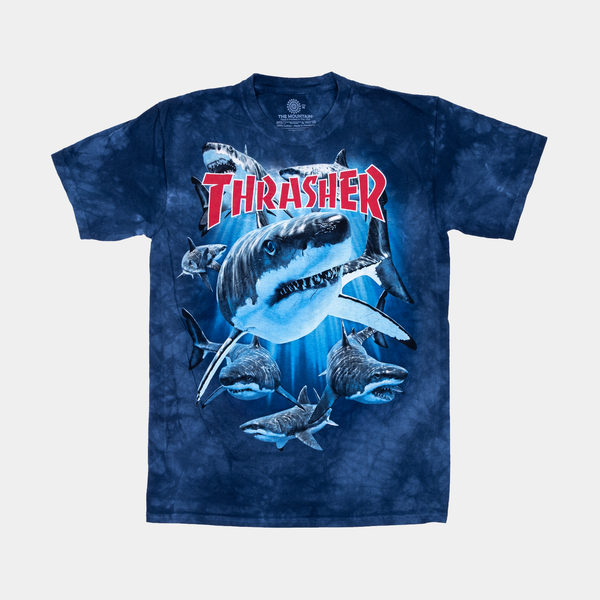 THRASHER SHARK TEE - BLUE