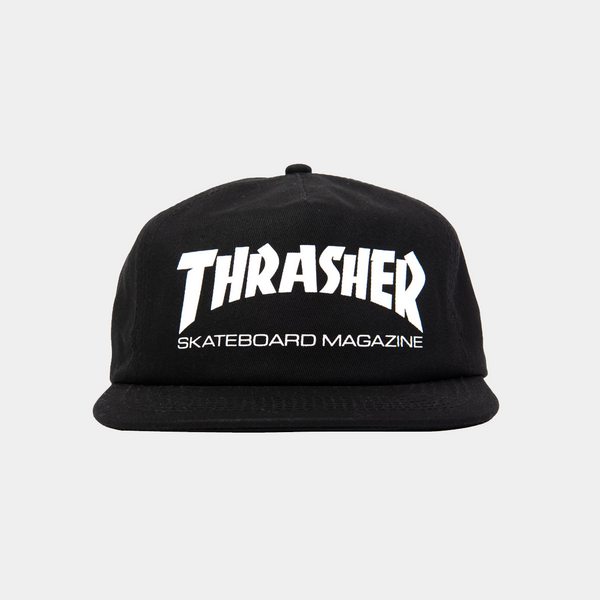 THRASHER SKATE MAG HAT - BLACK/WHITE