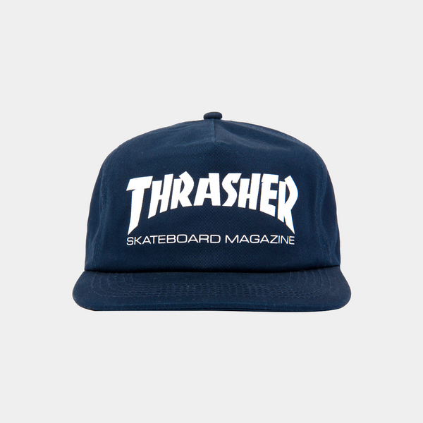 THRASHER SKATE MAG HAT - NAVY/WHITE