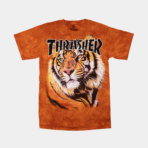THRASHER TIGER TEE - ORANGE