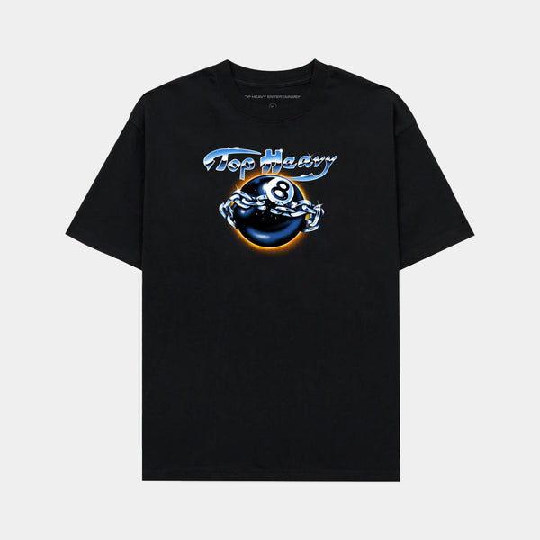 TOP HEAVY 8 BALLED TEE - BLACK
