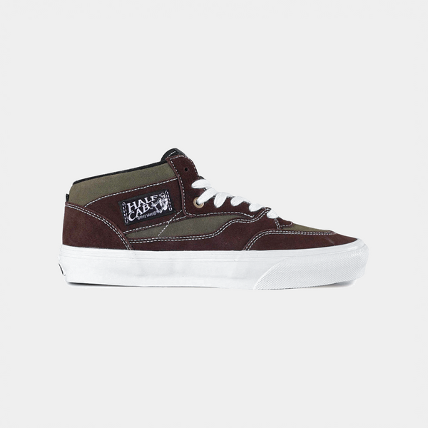 VANS SKATE HALF CAB '92 VCU - DARK BROWN/WHITE