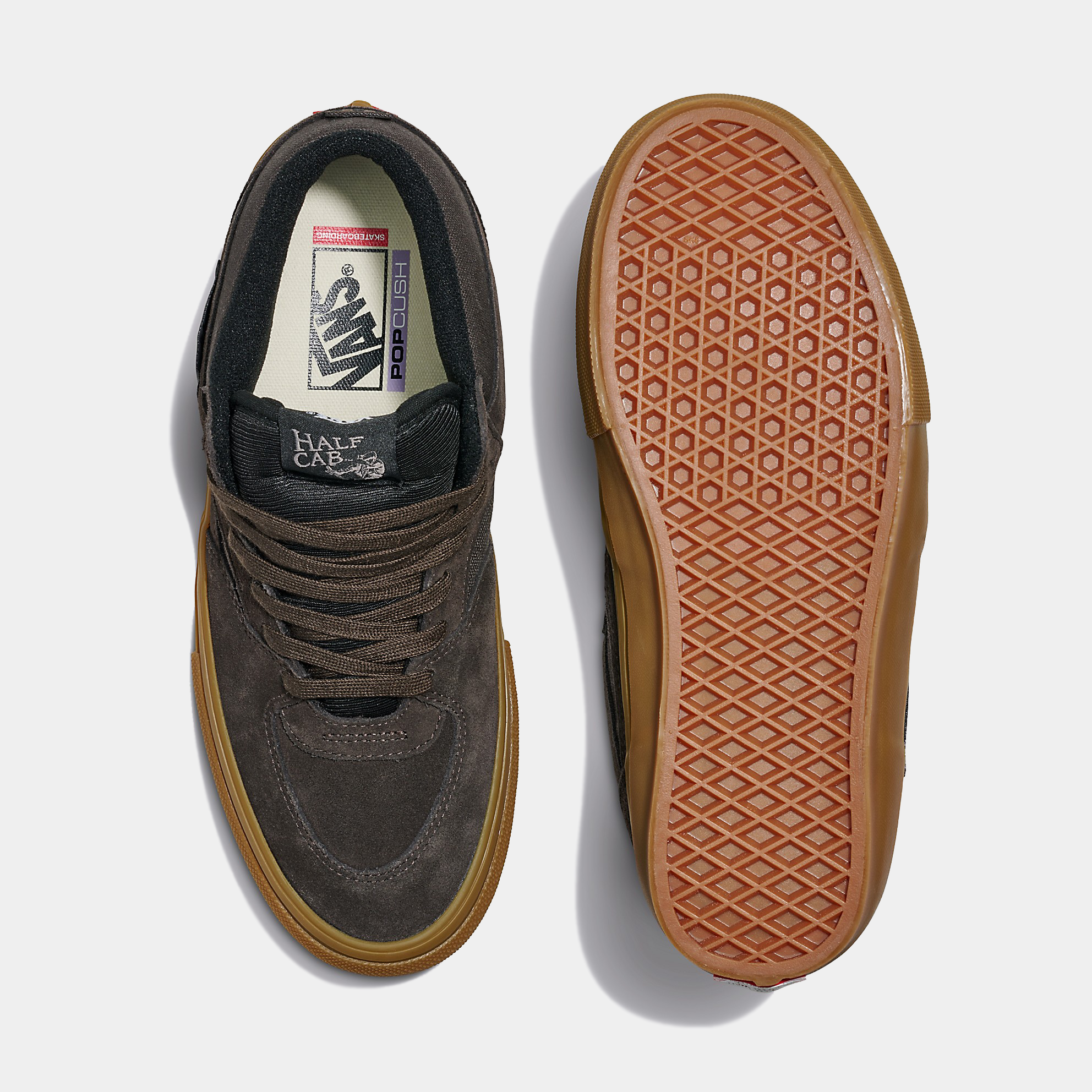 VANS SKATE HALF CAB - BROWN/GUM VN0A2Z34B7G1 - PLA Skateboarding VANS SKATE HALF CAB - BROWN/GUM VN0A2Z34B7G1 - PLA Skateboarding