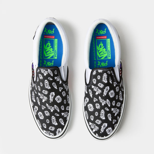 VANS SKATE SLIP-ON PUNKANDYO - BLACK/WHITE