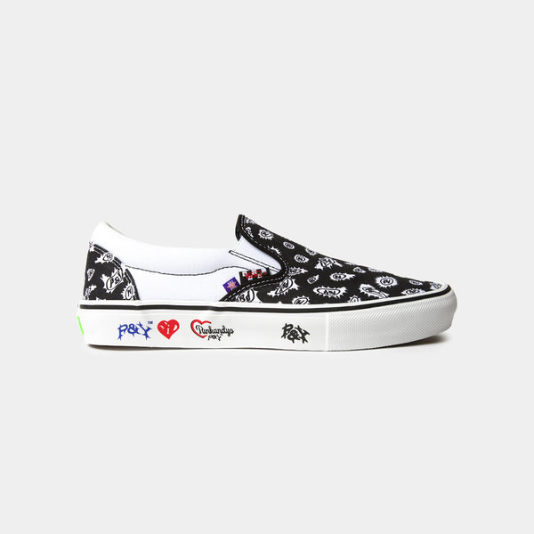 VANS SKATE SLIP-ON PUNKANDYO - BLACK/WHITE