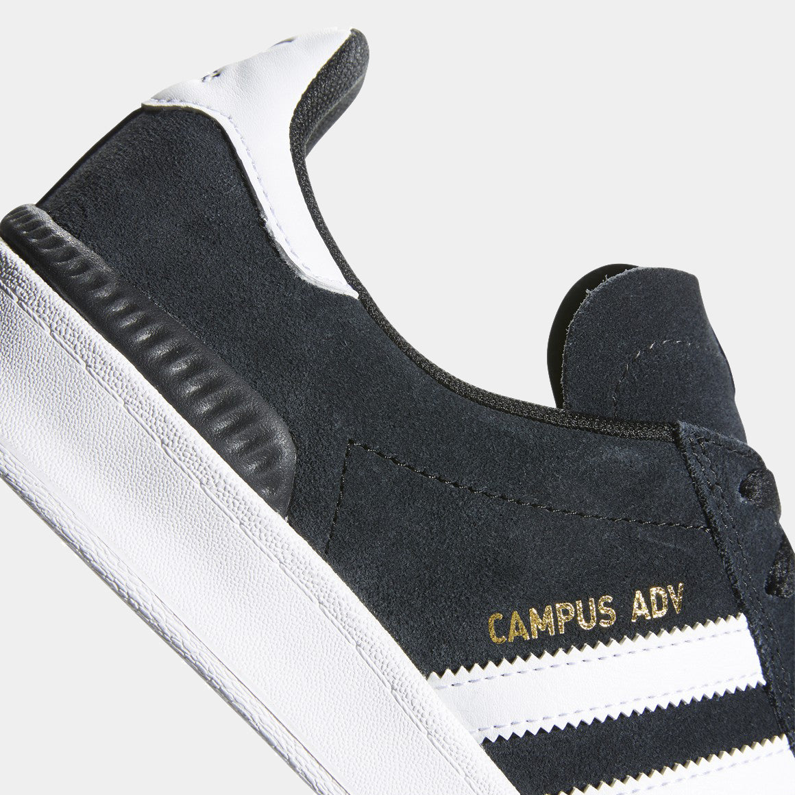 ADIDAS CAMPUS ADV - BLACK/WHITE B22716 - PLA Skateboarding ADIDAS CAMPUS ADV - BLACK/WHITE B22716 - PLA Skateboarding