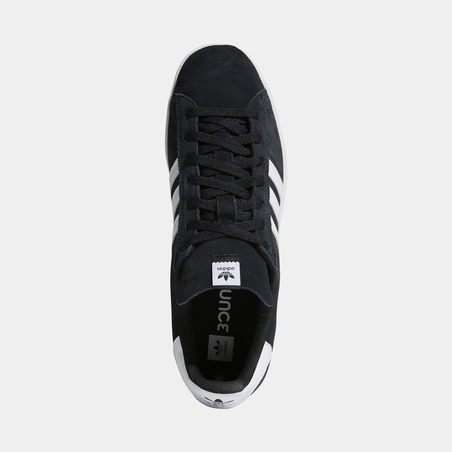 ADIDAS CAMPUS ADV - BLACK/WHITE B22716 - PLA Skateboarding ADIDAS CAMPUS ADV - BLACK/WHITE B22716 - PLA Skateboarding
