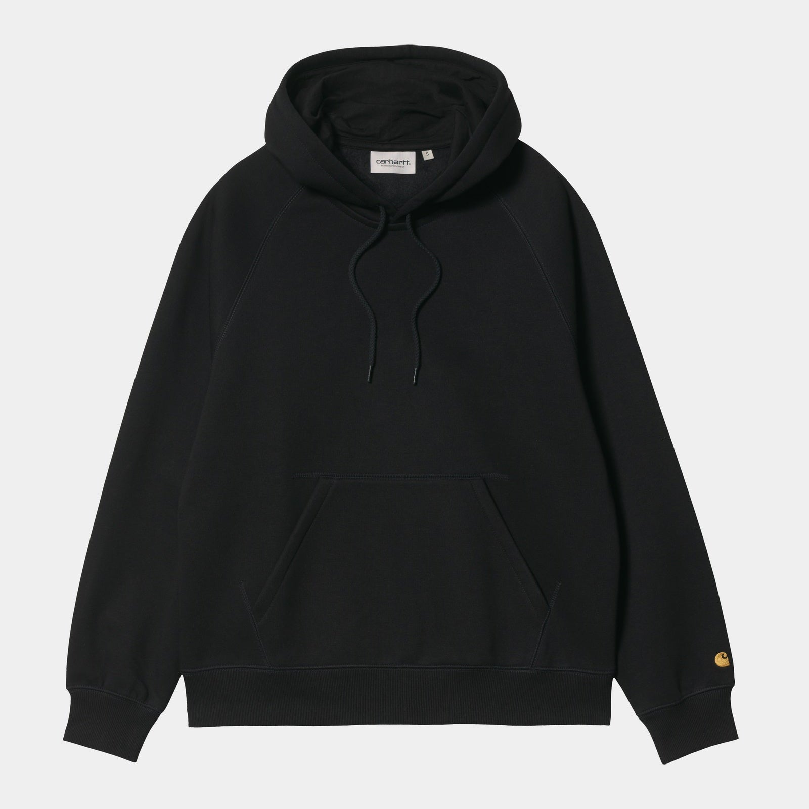 rense Sindssyge spyd CARHARTT WIP HOODED CHASE SWEATSHIRT - BLACK - PLA Skateboarding