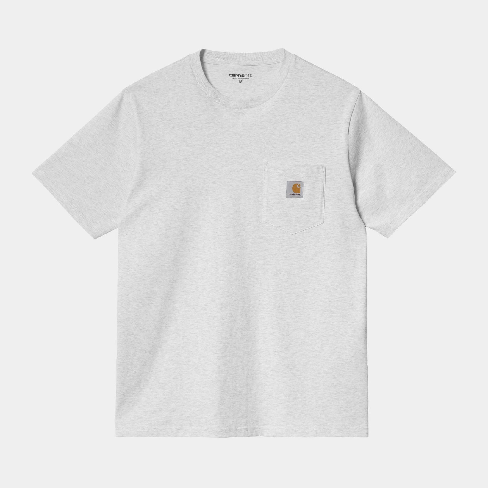 CARHARTT WIP S/S POCKET TEE - GREY HEATHER - PLA Skateboarding