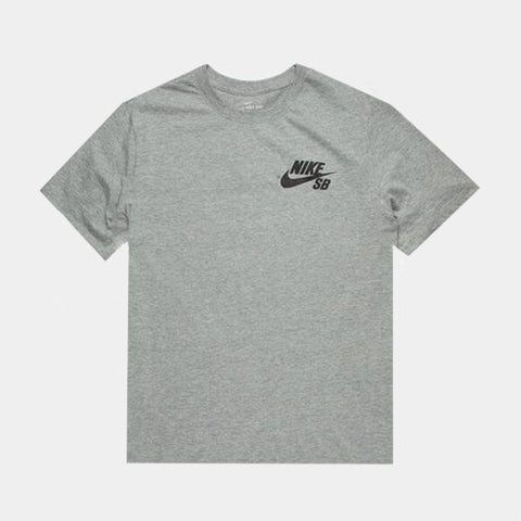 NIKE SB ICON TEE - DARK GREY HEATHER/BLACK
